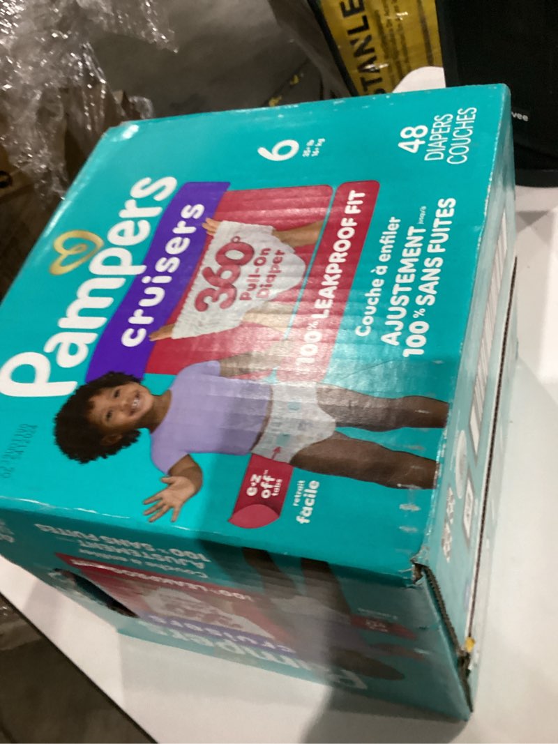 Condition photo showing item condition for Pampers Diapers - Cruisers 360 - Size 6, 48 Count, Babyproof up to 100% Leakproof Pull-On Diaper Size 6 48