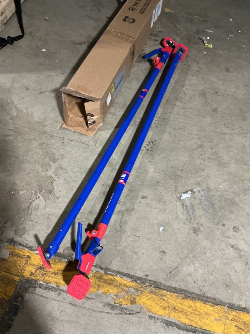 Condition photo showing Good Condition for workpro cabinet jack support pole, 49-114 inches steel telescopic quick support rod adjustable 3rd hand support system with 154 lbs capacity for cabinet jack, drywall jack& cargo bars, 2-pack 49\"-114\" 2pc