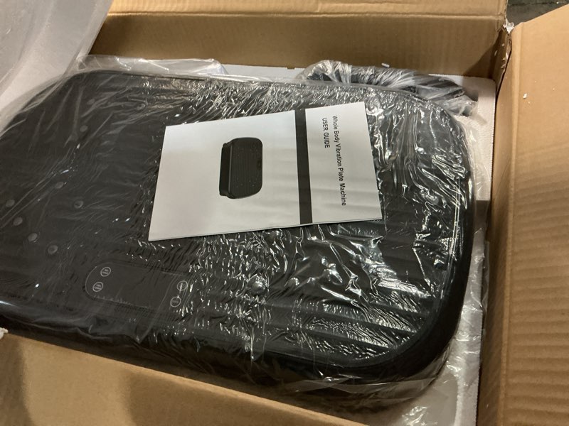 Condition photo showing Good Condition for vibration plate exercise machine, vibration plate for lymphatic drainage 330 lbs capacity whole body vibration platform machines helps weight loss shaping toning wellness black
