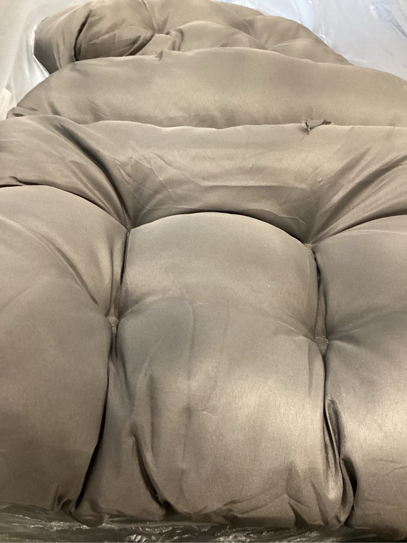 Condition photo showing Good Condition for outdoor adirondack chair cushion waterproof with elastic band non slip patio cushions for outdoor furniture thicken rocking chair seat pad dark grey 43\"*20\"*3.9\" dark grey 43\"*20\"4\"