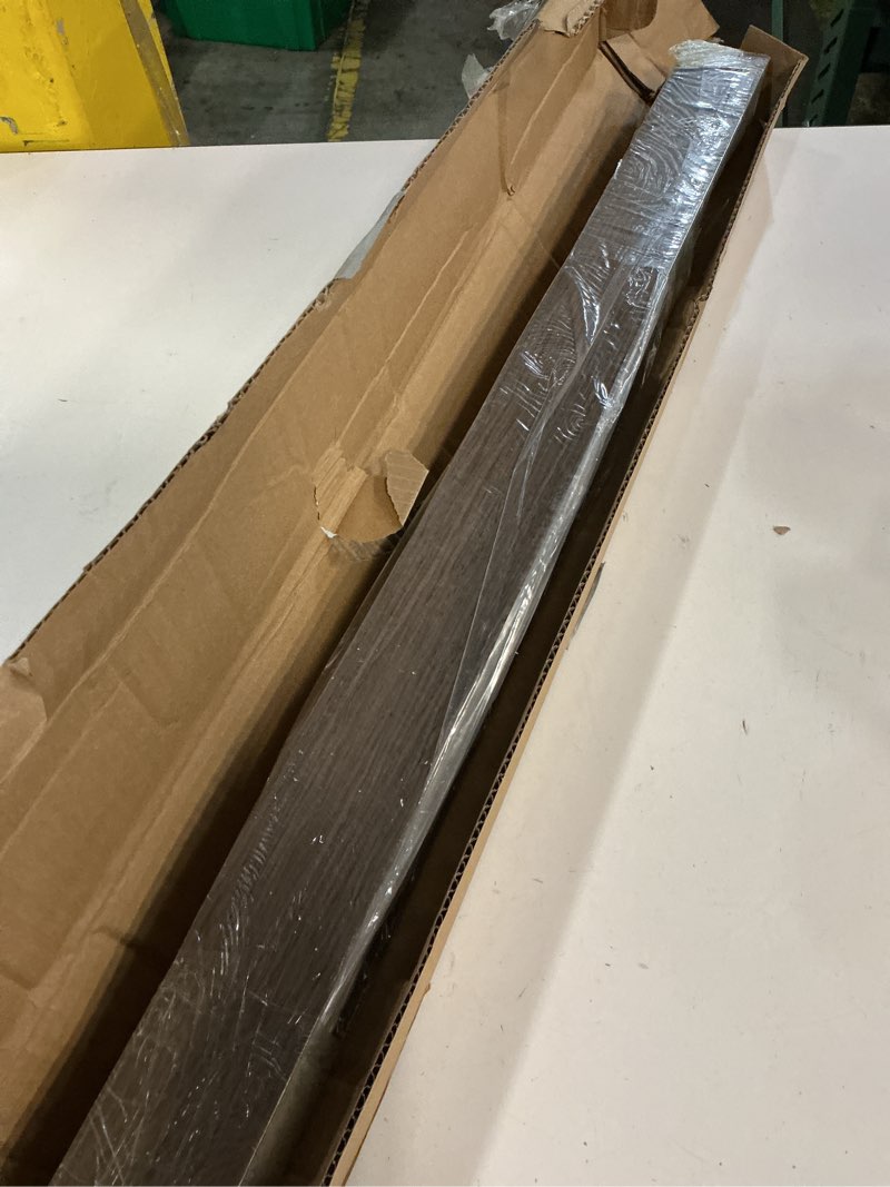 Condition photo showing New/Like New for canvas frame for 24x30 art prints oil paintings, 1.5" deep diy metal floater frames for students classroom artwork, modern wall decor, no glass & back (dark brown) 24x30" walnut wood-grain