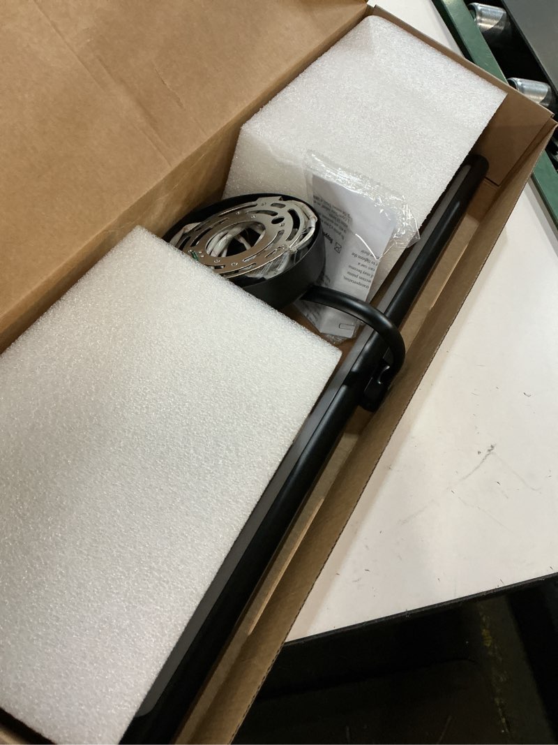 Condition photo showing As Is for 23.62 Inch Dimmable Lights For Pictures On Wall Hard Wired Gallery Light Modern Metal Artwork Wall Lamps, Warm White Picture Lights with Single Swing Arm Art Display Light For Paintings Portrait Black Hardwired 23.62 inch Dimmable