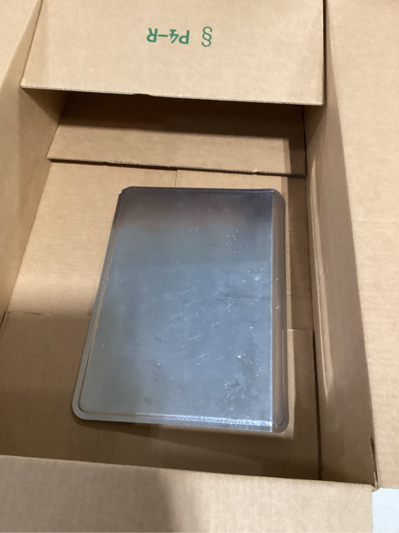 Condition photo showing As Is for doughmakers 10072 great grand cookie sheet, silver, 14" x 20.5", large