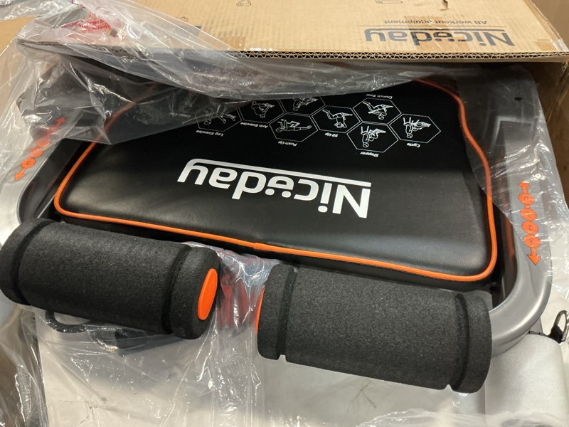 Condition photo showing Good Condition for Niceday Ab Workout Equipment, Ab Machine for Stomach Workout, Ab Trainer Machine for Home, Ab Crunch Machine for Home Exercise, Sit Up Machine with Resistance Bands and 330 LBS Weight Capacity Black