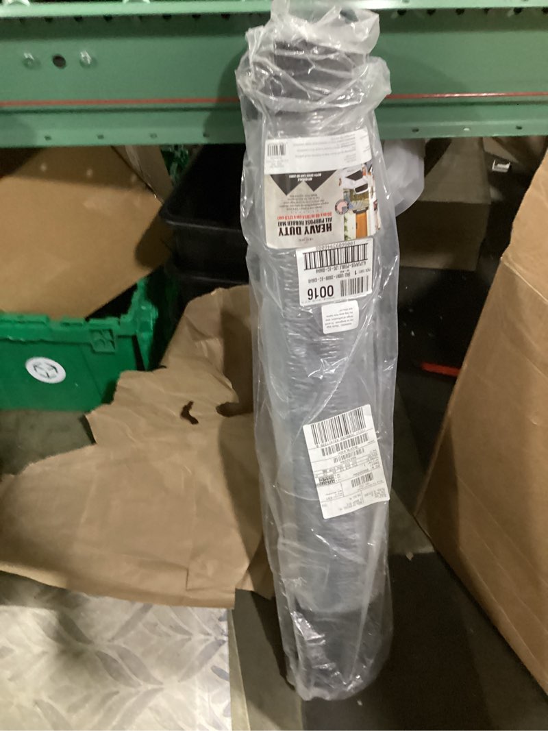 Condition photo showing Good Condition for Mohawk Home Solid All Purpose 1/2  Non Skid Heavy Duty Rubber Floor Mat Pebble  Black  3  X 4