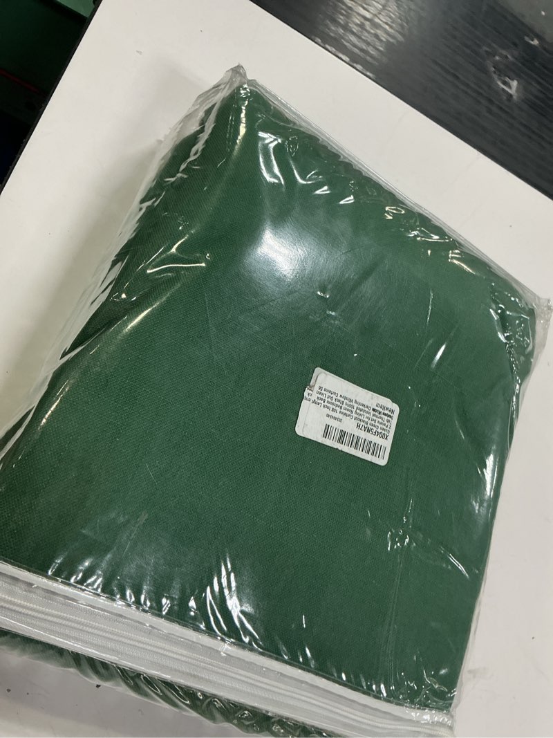 Condition photo showing Good Condition for Guken Green 100% Blackout Curtains 108 Inch Length 2 Panels Set for Living Room Bedroom Back Tab Thermal Insulated Black Out Linen Drapes Room Darkening Window Curtains 52 Inches Width Green 52"W x 108"L (Pack of 2)