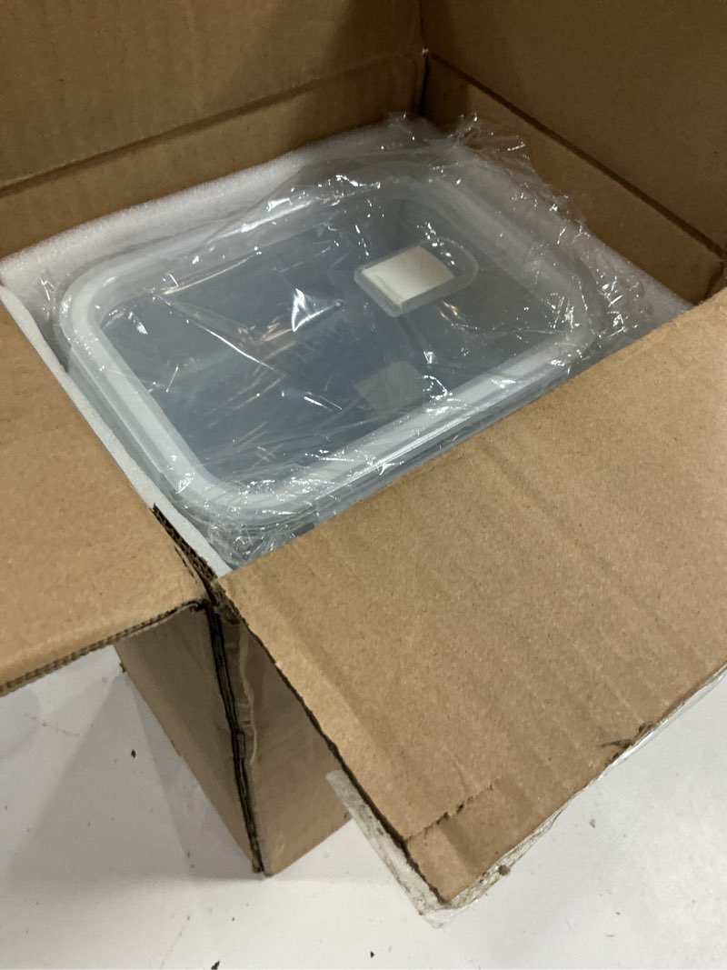 Condition photo showing Good Condition for prepnaturals 5 pack 30 oz glass meal prep containers - dishwasher microwave freezer oven safe - glass storage containers with lids (multi-compartment) 1 compartment 5 pack - 30oz