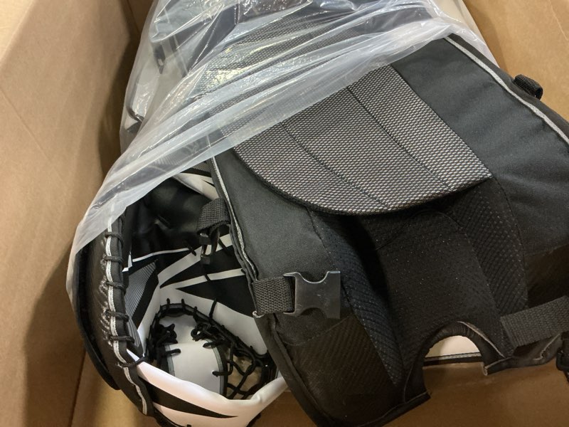 Condition photo showing Good Condition for franklin sports street hockey goalie set - leg pads - catch glove - blocker - premium durability - officially licensed nhl product