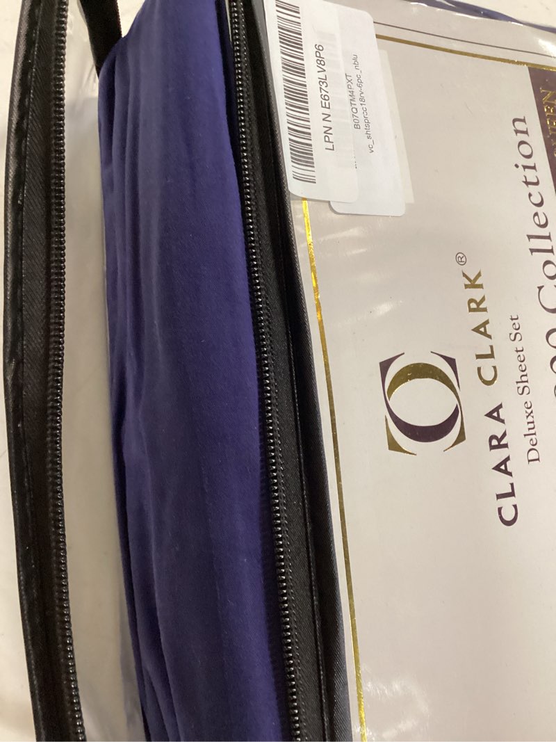 Condition photo showing Good Condition for clara clark rv queen sheets, 6 piece rv sheets set - hotel luxury sheets for rv bunks, super soft bedding set, short queen,navy blue navy blue short queen