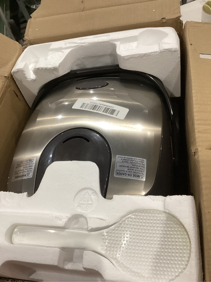 Condition photo showing As Is for zojirushi ns-tsc18 micom rice cooker and warmer – 1.8 liters 10 cups rice cooker
