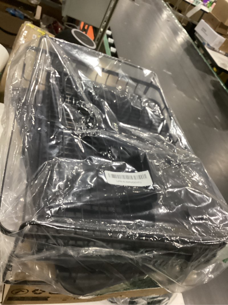 Condition photo showing Good Condition for kitsure extendable dish drying rack - adjustable length 12.8"–21.0", auto-draining dish rack for kitchen counter, rust-resistant metal frame over-sink support for plates, bowls & utensils, black black 12.8"-21.0" x 16.5" x 6.5"