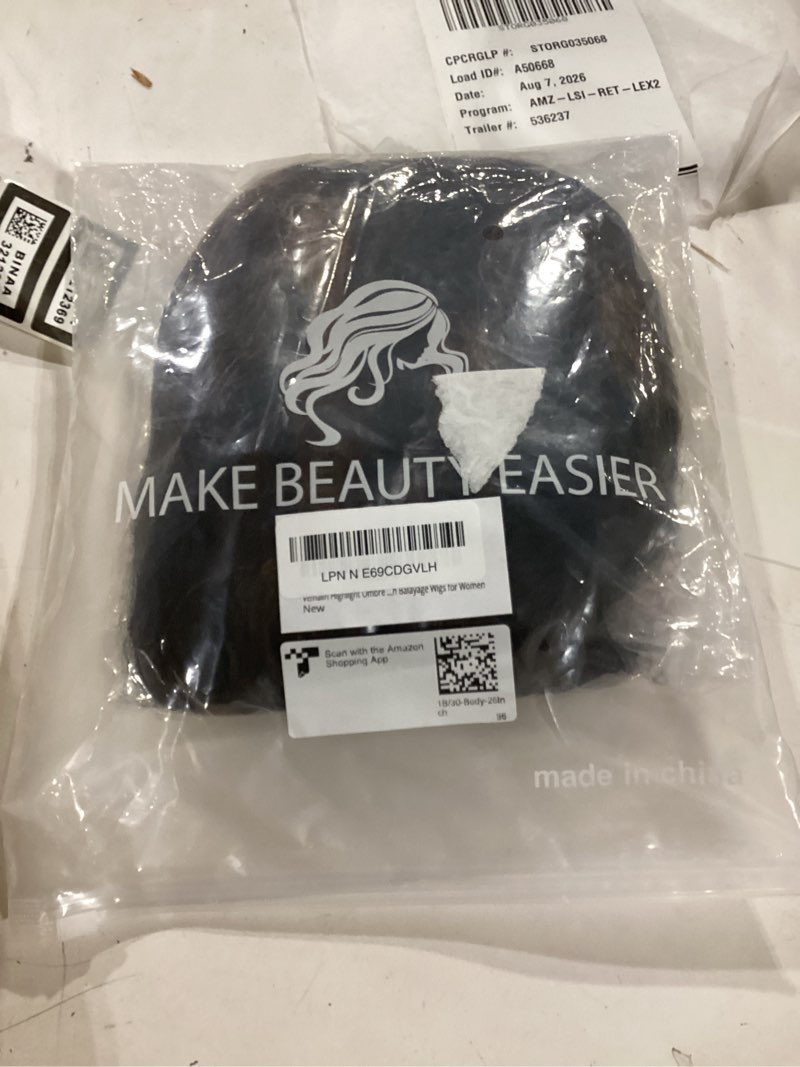 Condition photo showing New/Like New for vemalin highlight ombre lace front wig human hair body wave lace front wigs human hair pre plucked 13x4 1b/30 brown highlight wig 200 density colored 26 inch balayage wigs for women 26 inch black-brown