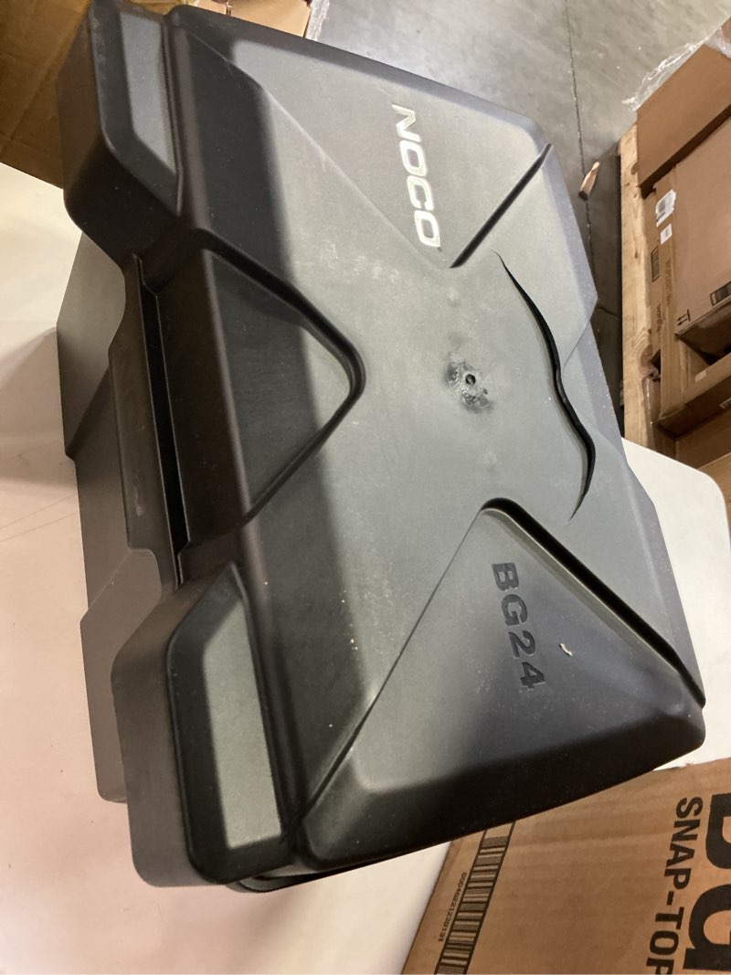Condition photo showing As Is for NOCO Snap-Top BG24 Battery Box, Group 24 12V Battery Box for Marine, Automotive, RV, Boat, Camper and Travel Trailer Batteries