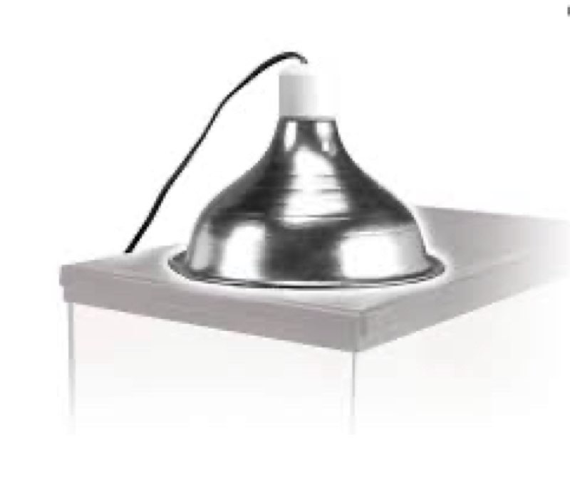 zilla reflector dome light & heat terrarium light fixture  8.5   silver