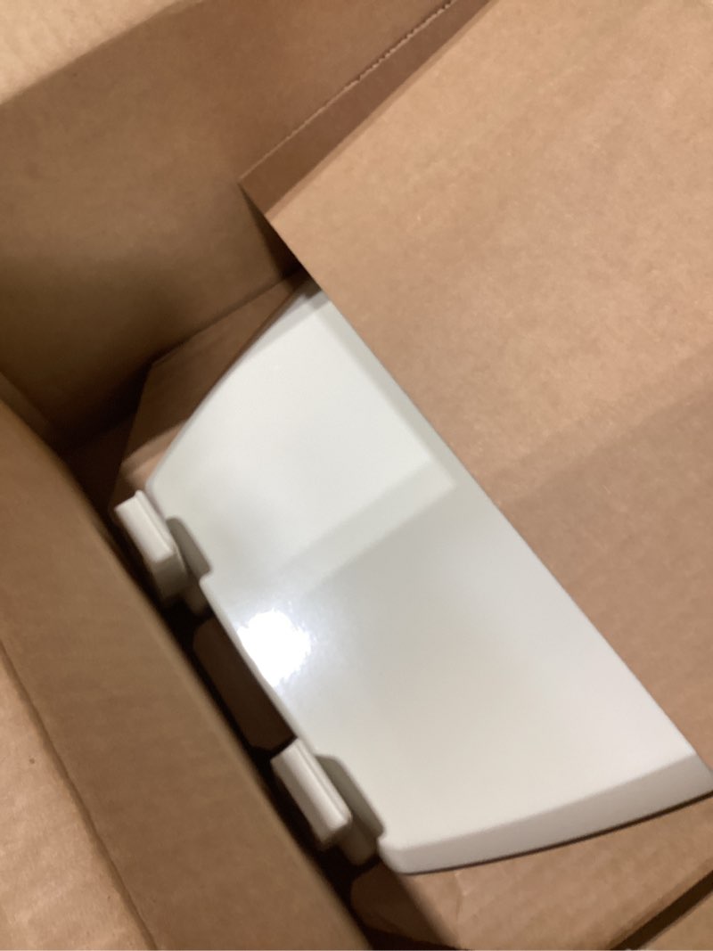 Condition photo showing Good Condition for gerber elongated toilet seat with cover, soft close, no slam, quick & easy install, heavy-duty plastic, adjustable fit for standard elongated toilets, durable & fade-resistant, white g0099213