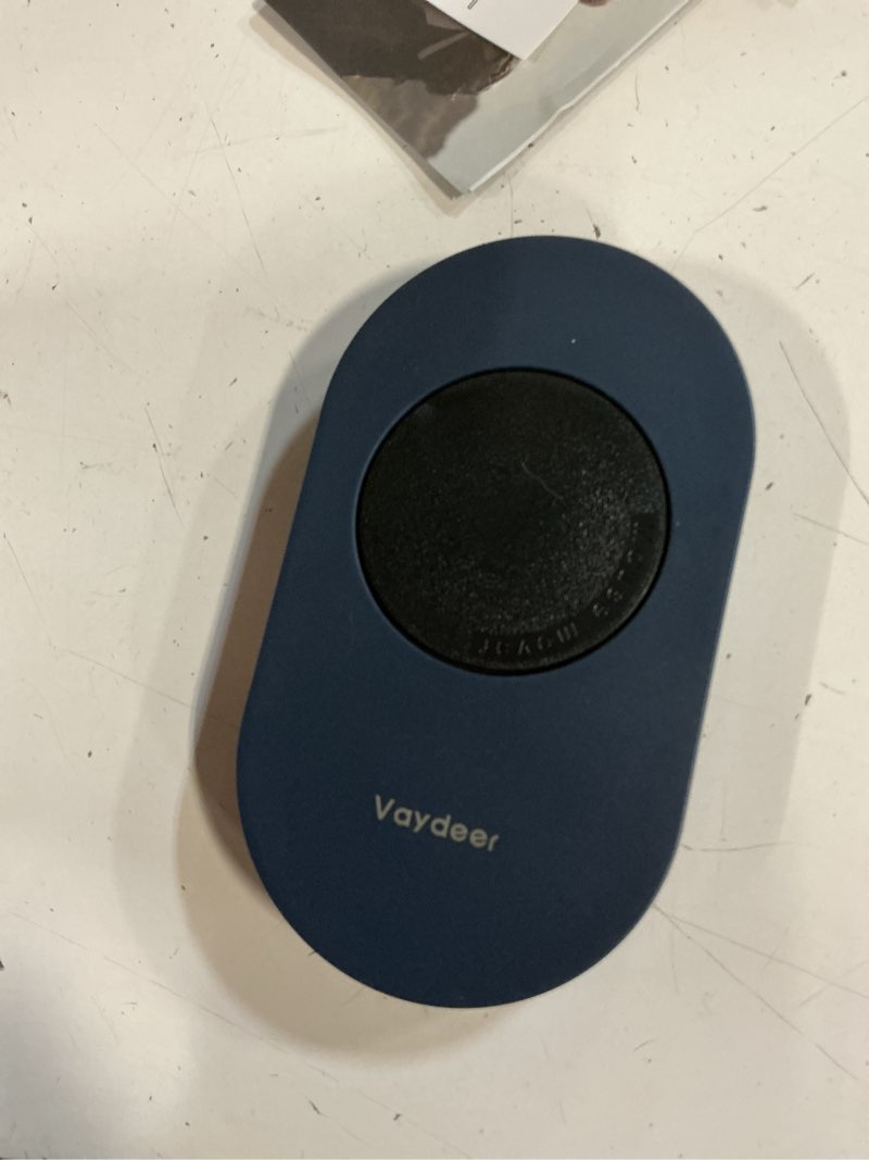 Condition photo showing New/Like New for vaydeer ultra slim mouse mover, air 3 mouse jiggler with adjustable interval timer, undetectable & noiseless, simulates realistic mouse movement, driver-free for keeping the pc active and secure dark blue button control