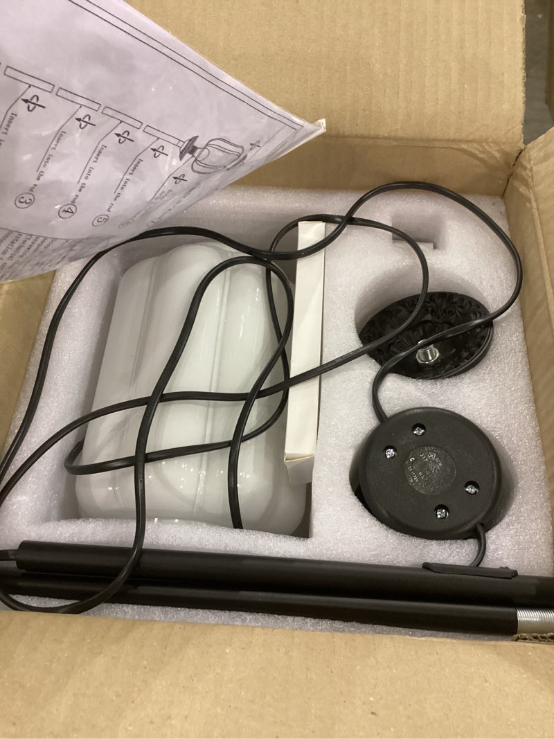 Vintage Milk Glass Touch Table Lamp, Elegant white Glass Bedside Desk Lamp 3 Way Dimmable with USB C