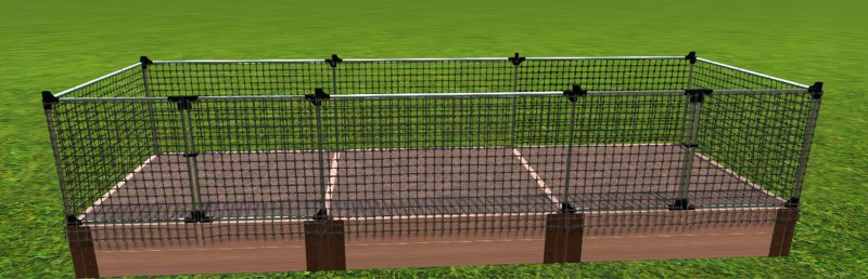 (Similar to stock photo)(incomplete box 2 of 2) 4' x 12' Planter  Raised Garden Bed 4