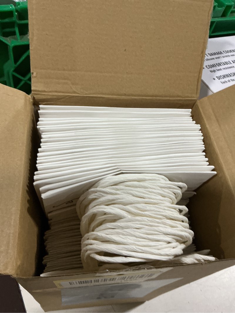 Condition photo showing Good Condition for zhanmai 50 sets 5.91 x 3.15 x 8.27 inches wedding welcome bags with sheets tissue paper and handles party favor bags welcome to our wedding for guests