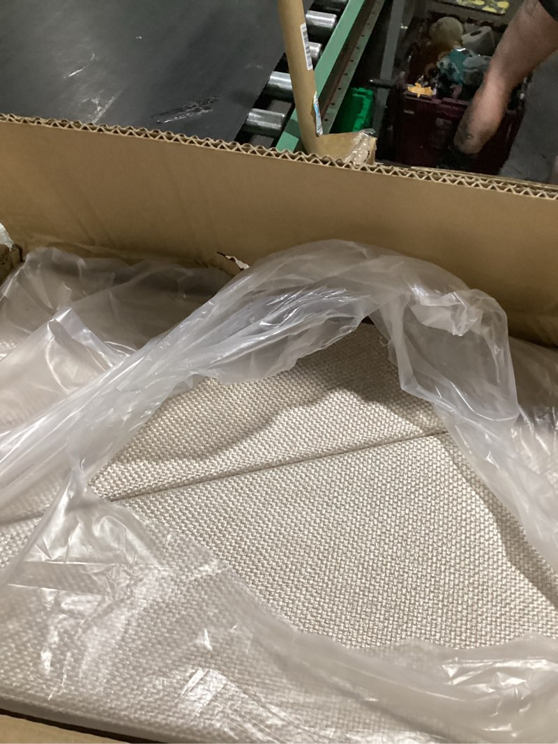 Condition photo showing Good Condition for 17.13" h dog stairs for small dogs, 2-in-1 pet steps & ottoman - foldable dog stairs for couch, non-slip wooden pet stairs for puppy senior injured dogs light beige xl(17.13h)
