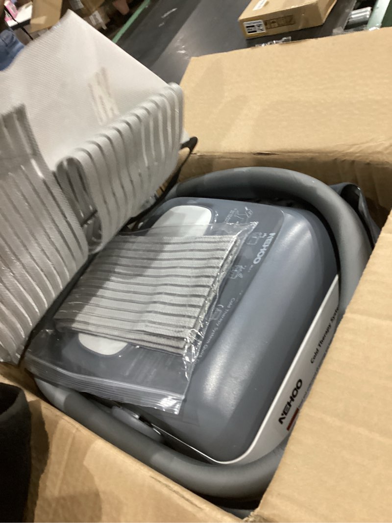 Condition photo showing Good Condition for cold therapy system, pain relief for post-surgery recovery, programmable ice therapy machine, continuous cryotherapy, universal pad for knee, ankle, cervical, back and leg, including 4 straps