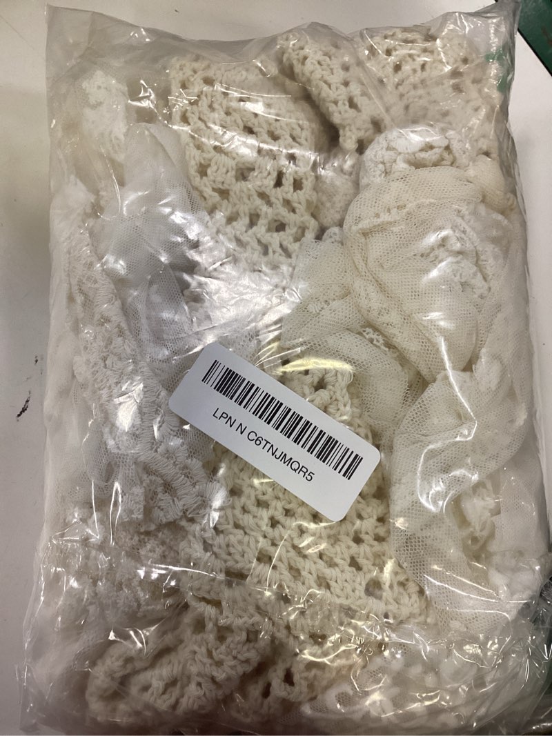 Condition photo showing Good Condition for yj yanjun boho bathroom curtains window country lace kitchen window curtain panel over sink crochet cafe curtains 30 inch length ribbon curtain bohemian wall decor 30" l x 40" w ivory 40"w x 30"l (pack of 1)