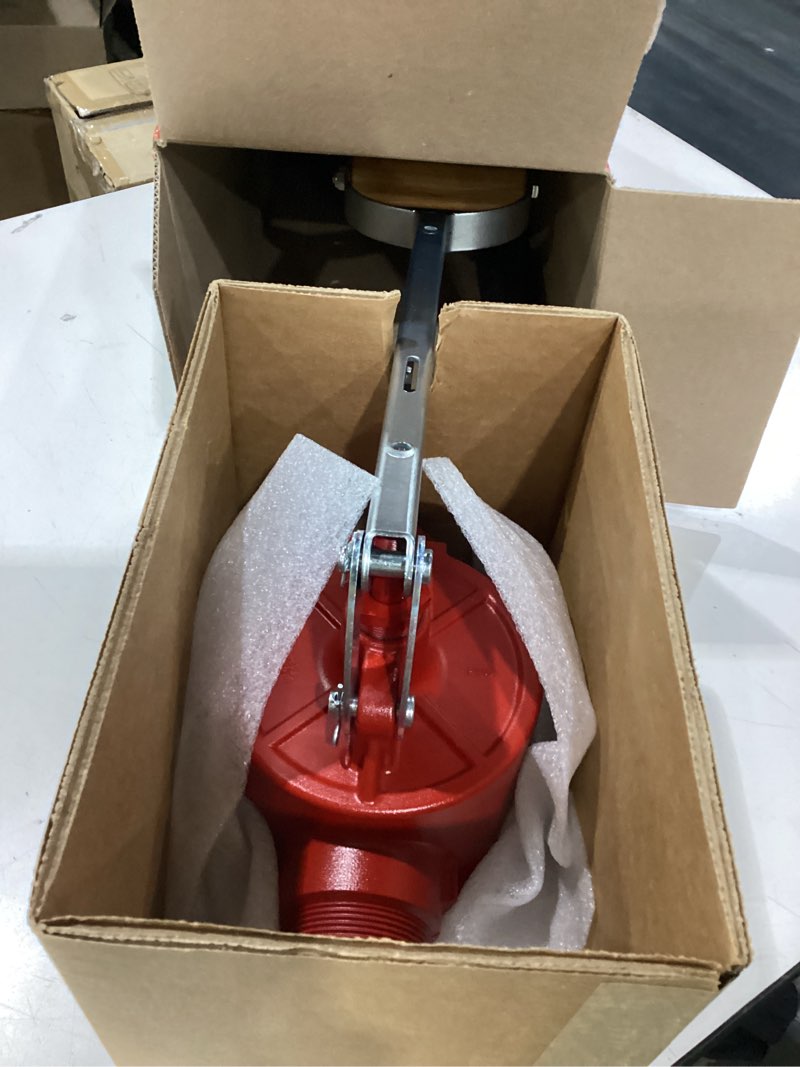 Condition photo showing New/Like New for fill-rite fr152 piston hand pump with hose & nozzle spout, red piston pump w/accessories
