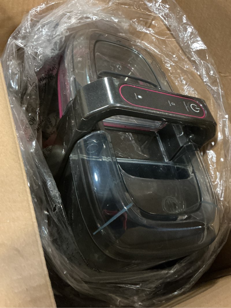 Condition photo showing As Is for weclean c3 handheld carpet and upholstery cleaner, portable spot cleaner with 18kpa suction and 600w motor, dual-tank carpet cleaner machine for car, stairs, sofa, furniture black and pink black purple