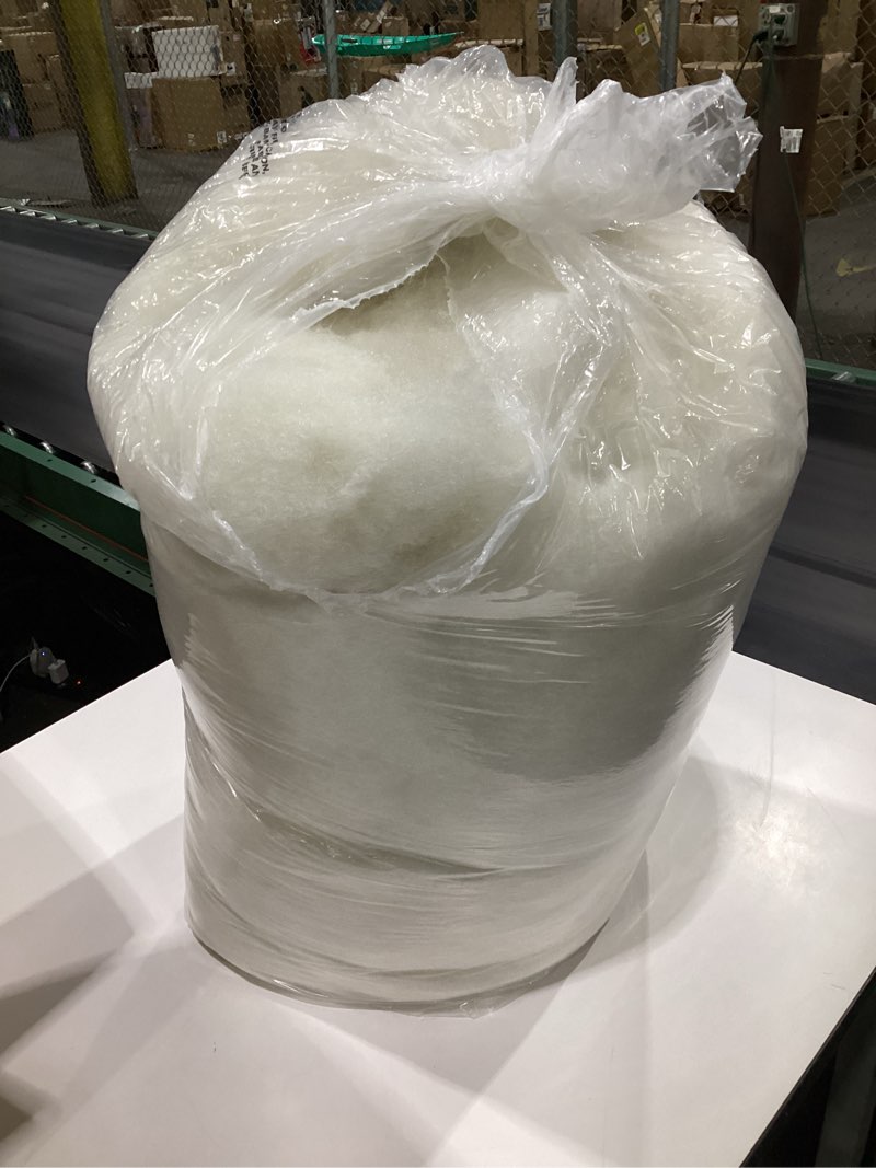 Condition photo showing Good Condition for Fairfield The Original Poly-Fil, Premium Polyester Fiber Fill, Soft Pillow Stuffing, Stuffing for Stuffed Animals, Toys, Cloud Decorations, and More, Machine-Washable Poly-Fil Fiber Fill, 5 lbs. Box 5 lb White
