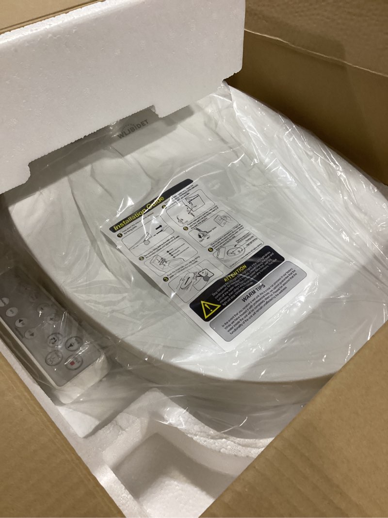 WLJBIDET Toilet Bidet Seat, Instant Warm Water, Self-Cleaning Nozzle, Multiple Spraying Modes, Elect