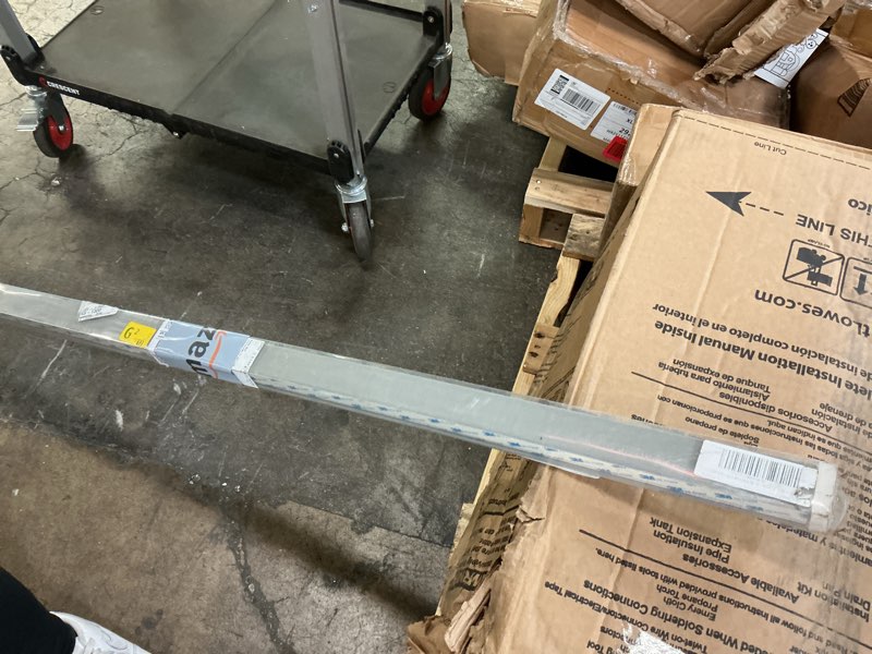 Condition photo showing Good Condition for 100% blackout pvc light blocking strip for window shades and blinds both sides tracks for blackout shades easy to install for bedroomgreat for bedroom nursery (l-shaped white-2pcs, 58.5") l-shaped white-2pcs 58.5"