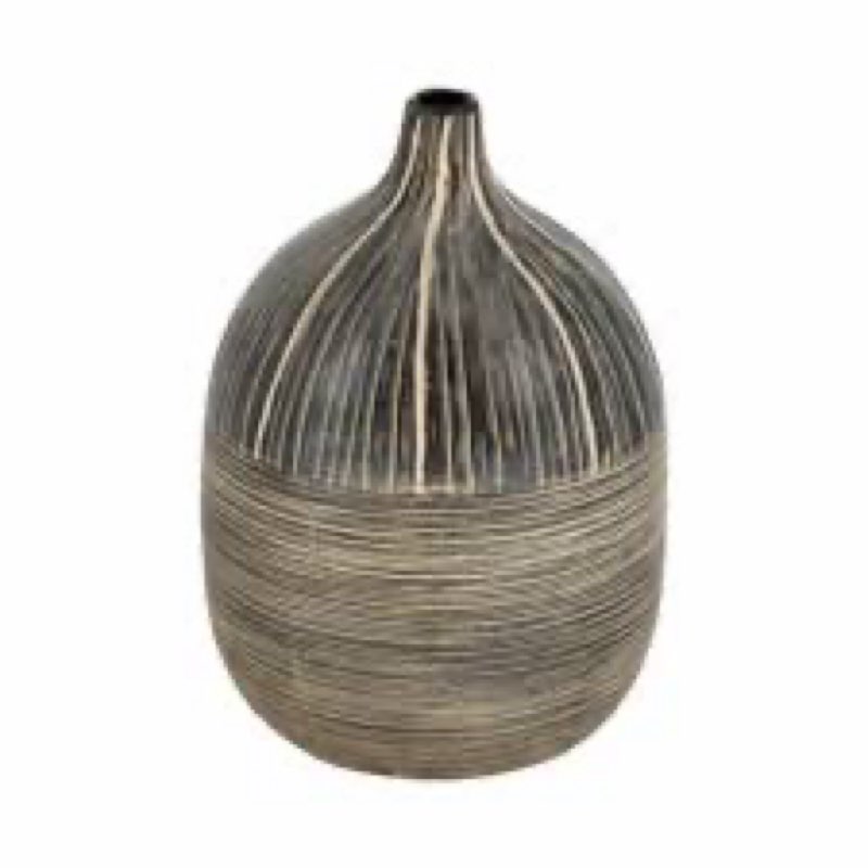Stoneware Ceramic Vase with Boho Casual Style