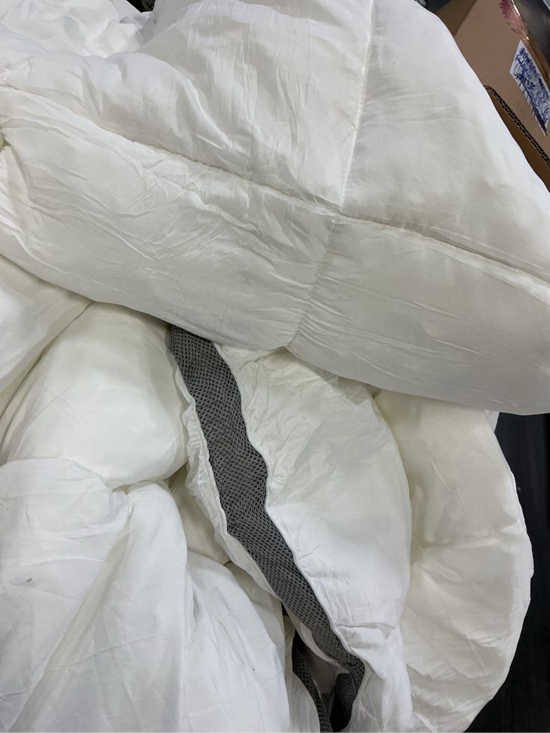 Condition photo showing Good Condition for saphreas 3 inch memory foam mattress topper queen size, extra soft pillow top mattress pad with breathable air mesh sides, back pain relief, fluffy shredded foam filled queen strap