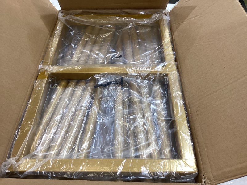 Condition photo showing Good Condition for 8.2ft square backdrop stand adjustable square arch wedding arches metal balloon arch stand for ceremony, wedding, baby shower, birthday party decorations, gold