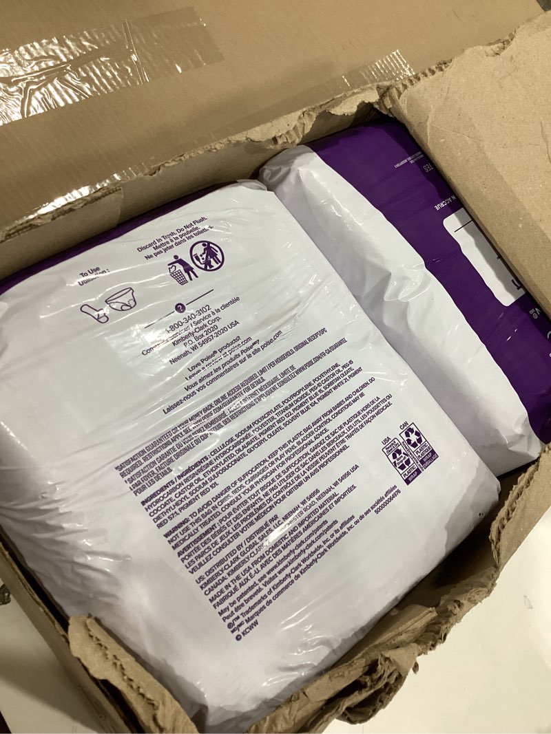 Condition photo showing New/Like New for poise incontinence bladder control pads overnight fresh protection ultimate absorbency - 96ct