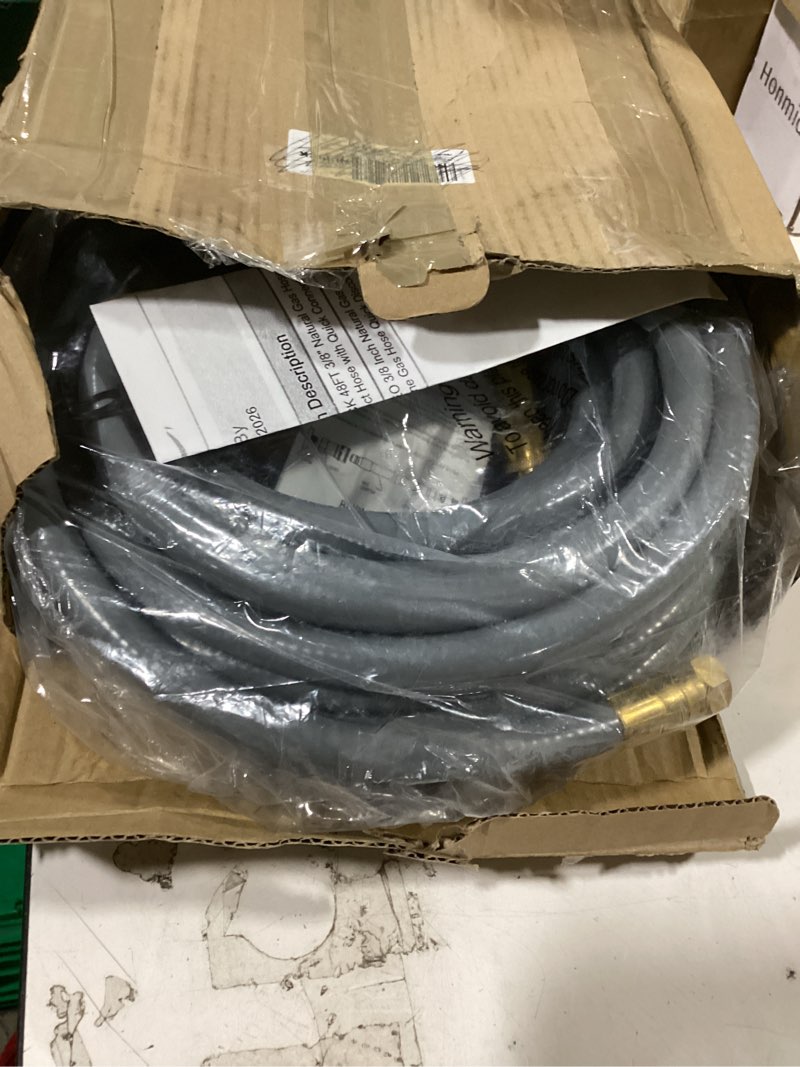 Condition photo showing New/Like New for nupick 48ft 3/8" natural gas hose,natural gas quick connect hose with quick connect fitting?natural gas conversion kit for grill, patio heater, pizza oven, bbq
