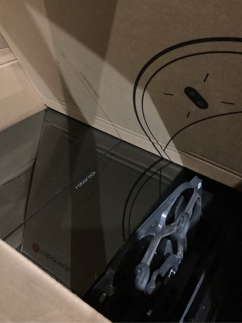 Condition photo showing As Is for roborock S7 MaxV Ultra Robot Vacuum and Mop, Auto Mop Washing, Self-Emptying, Self-Refilling, ReactiveAI 2.0 Obstacle Avoidance, 5100Pa Suction, App Control, Works with Alexa(RockDock Ultra Series)