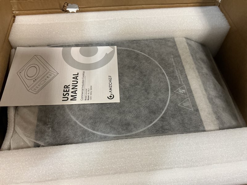 Condition photo showing New/Like New for sunamki induction cooktop commercial  professional portable burner  1800w countertop stove burner