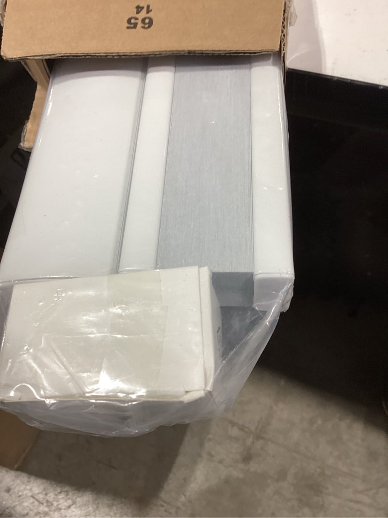 Condition photo showing New/Like New for unishades top down bottom up cellular shades cordless honeycomb blinds for indoor windows, for windows size (26" w × 48" h) colour (white - blackout) white - blackout 26" w × 48" h