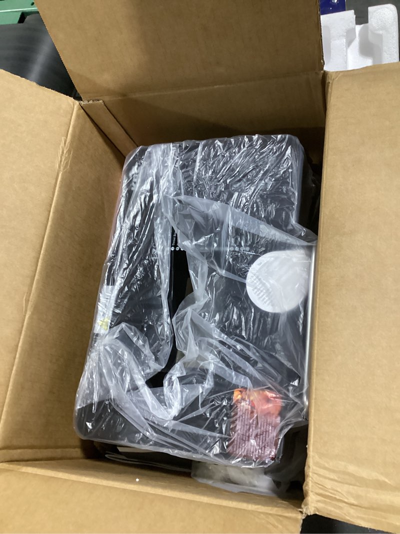 Condition photo showing New/Like New for kbs premium 2lb convection bread maker dual heaters, 710w stainless steel 17-in-1 bread machine healthy ceramic pan, nut dispenser,touch panel, 3 loaf sizes 3 crust colors, 15h timer,low noise,recipes black stainless steel