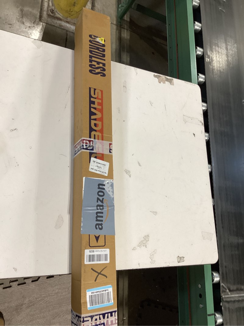 Condition photo showing New/Like New for Shadesu Cordless Zebra Blinds for Windows, 36" W x 72" H, White, Dual Layer Free-Stop Zebra Shades, Light Control for Day and Night, Sheer Blinds for Indoor Windows, Bedroom, Kitchen 01- White ( Cordless ) 36"W x 72"H