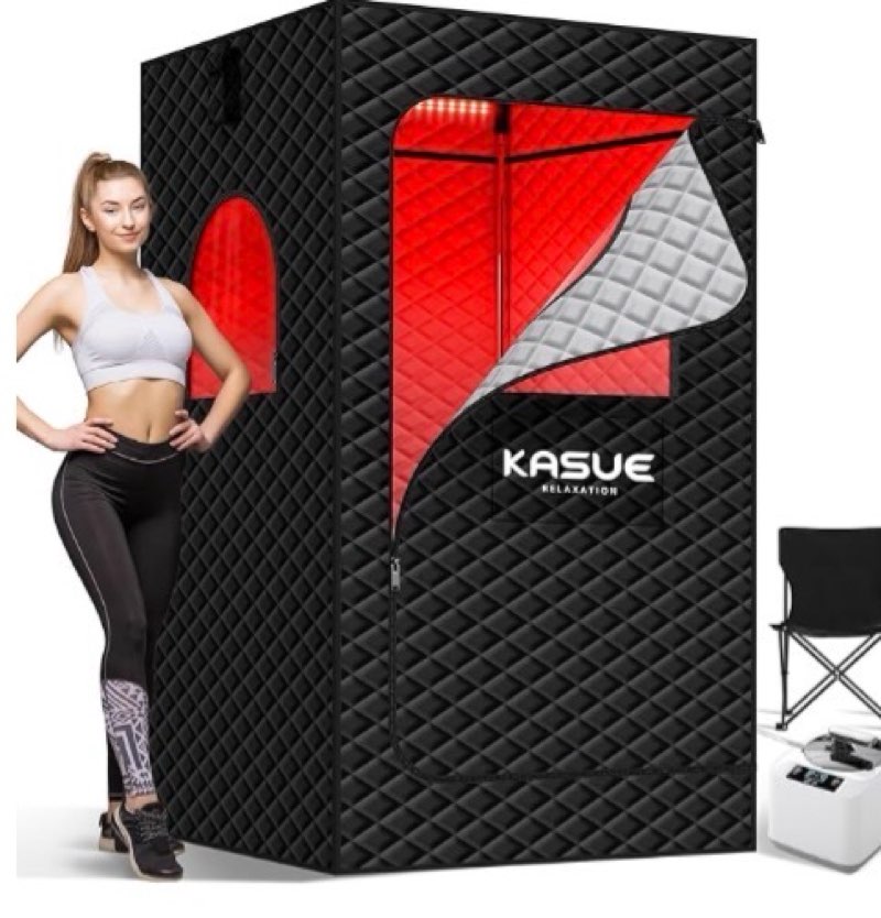 portable full size infrared sauna for home| one person spa tent with red light| personal indoor saun