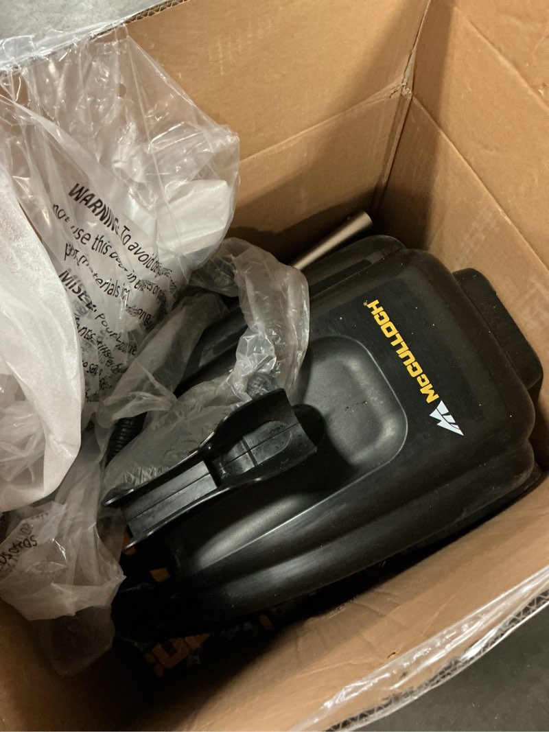 Condition photo showing As Is for mcculloch mc1385 deluxe canister steam cleaner, 2-hour runtime, chemical-free, 23 accessories: mop head, brushes & more - built for home, tile, carpet, furniture, & personal car detailing