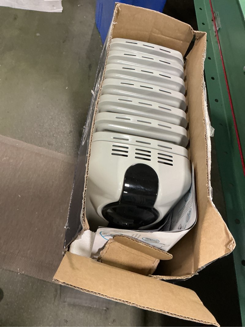 Condition photo showing As Is for DeLonghi-Up-to-1500-Watt-Radiant-Tower-Indoor-Electric-Space-Heater-with-Thermostat/