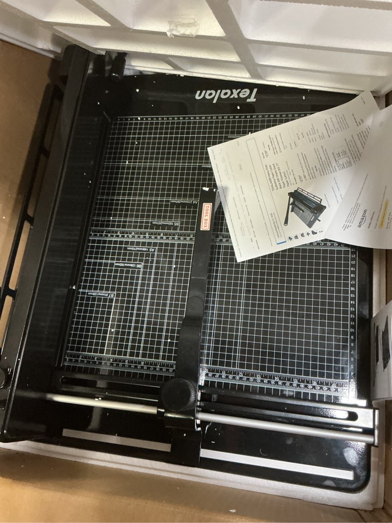 Condition photo showing Good Condition for texalan(r) heavy duty guillotine paper cutter black 400 sheets stack paper trimmer (a3-17'' paper cutter)