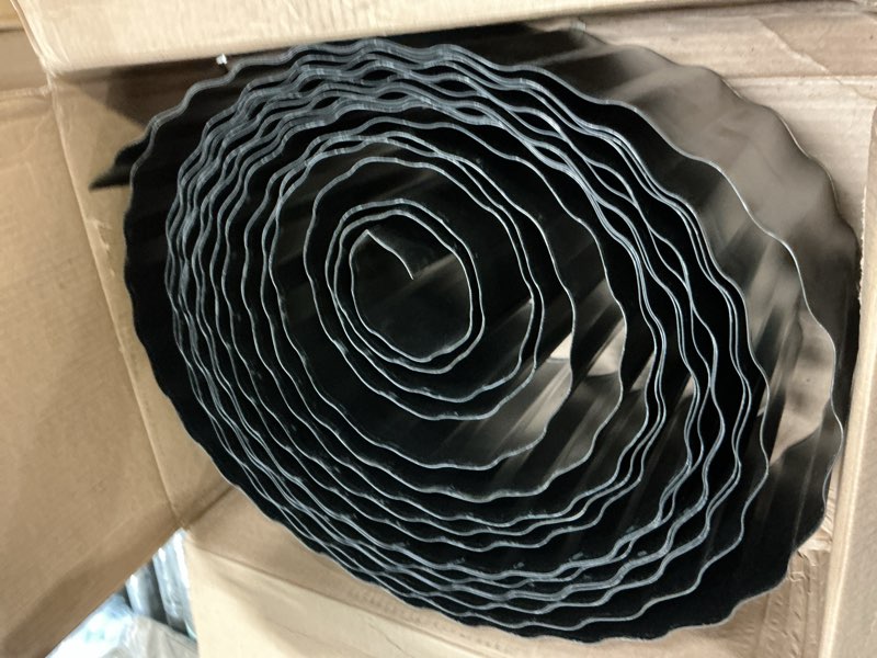 Condition photo showing Good Condition for land guard corrugated garden edging border, 6"×50' landscape paver edging, tall landscape edging, fence for garden, flower bed, lawn and landscape edging (black) black 6 inch×50 ft