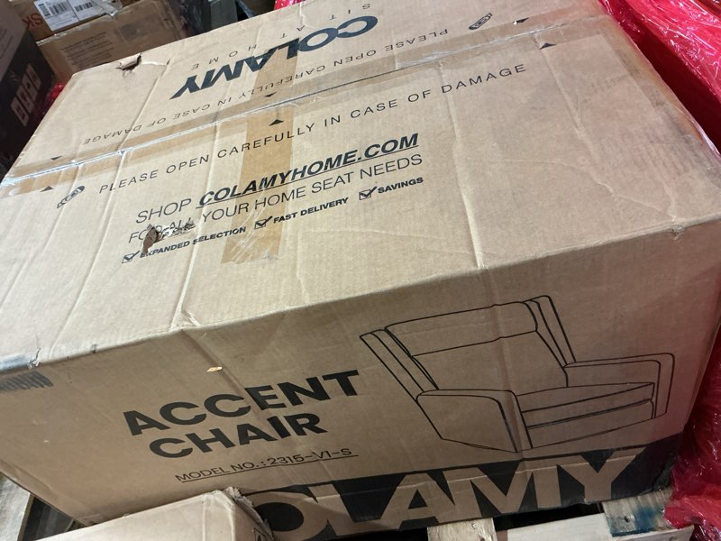 Condition photo showing New/Like New for 3-in-1 Swivel Rocking Recliner Chair, Oversized MALOL Glider with Ergonomic Back, PU Leather Recliner for Living Room and Nursery (Cocoa)