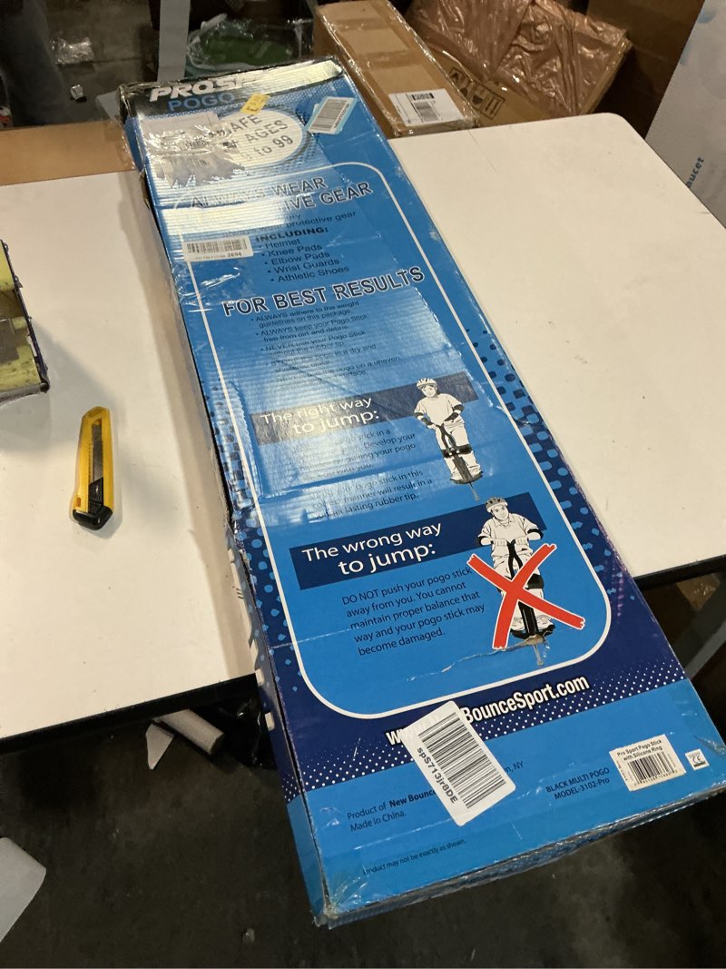 Condition photo showing Good Condition for New Bounce Pogo Stick for Kids - Pogo Sticks for Ages 9 and Up, 80 to 160 Lbs - Pro Sport Edition, Quality, Easy Grip, PogoStick for Hours of Wholesome Fun Silicone Ring