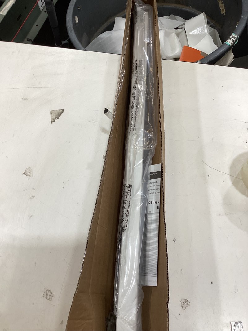 Condition photo showing Good Condition for lazblinds cordless cellular shades, no tools no drill blackout honeycomb shades pleated blinds for windows, 31'' w x 36'' h, silver white blackout-silver white 31'' w x 36'' h