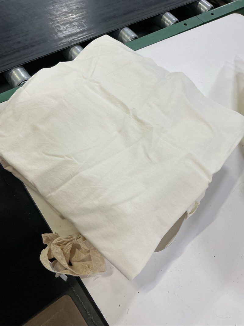 Condition photo showing Good Condition for organic brushed cotton duvet cover set, full/queen, ivory